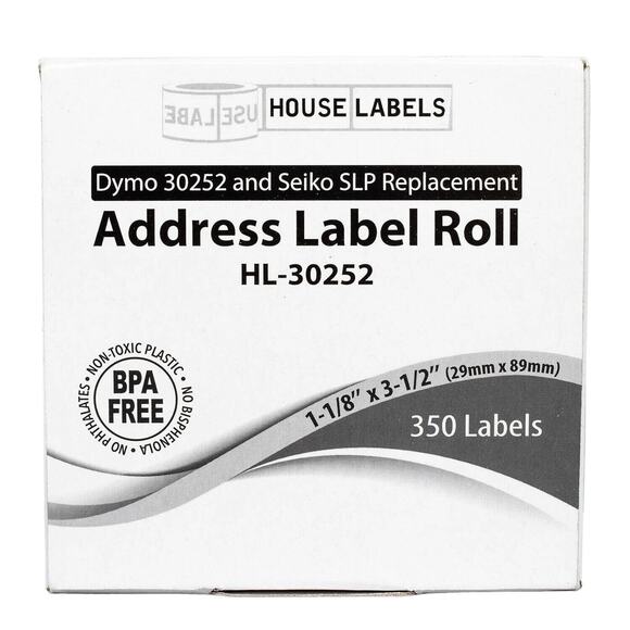 DYMO LW 30252 Direct Thermal Address Labels 1-1/8" x 3-1/2" Roll of 350 - Picture 3 of 5